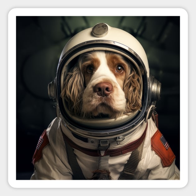 Astro Dog - Clumber Spaniel Magnet by Merchgard